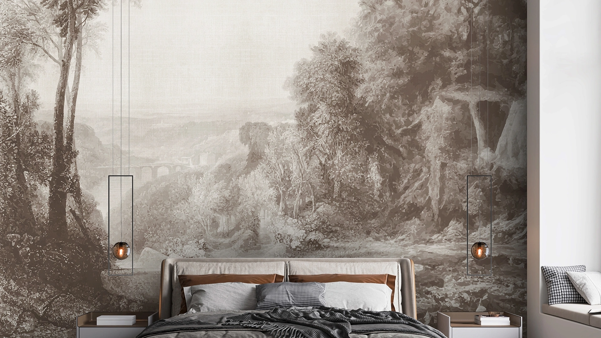 Carta da parati Wallpainting River di Adriani e Rossi