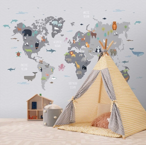 Carta da parati World Kids di Adriani e Rossi