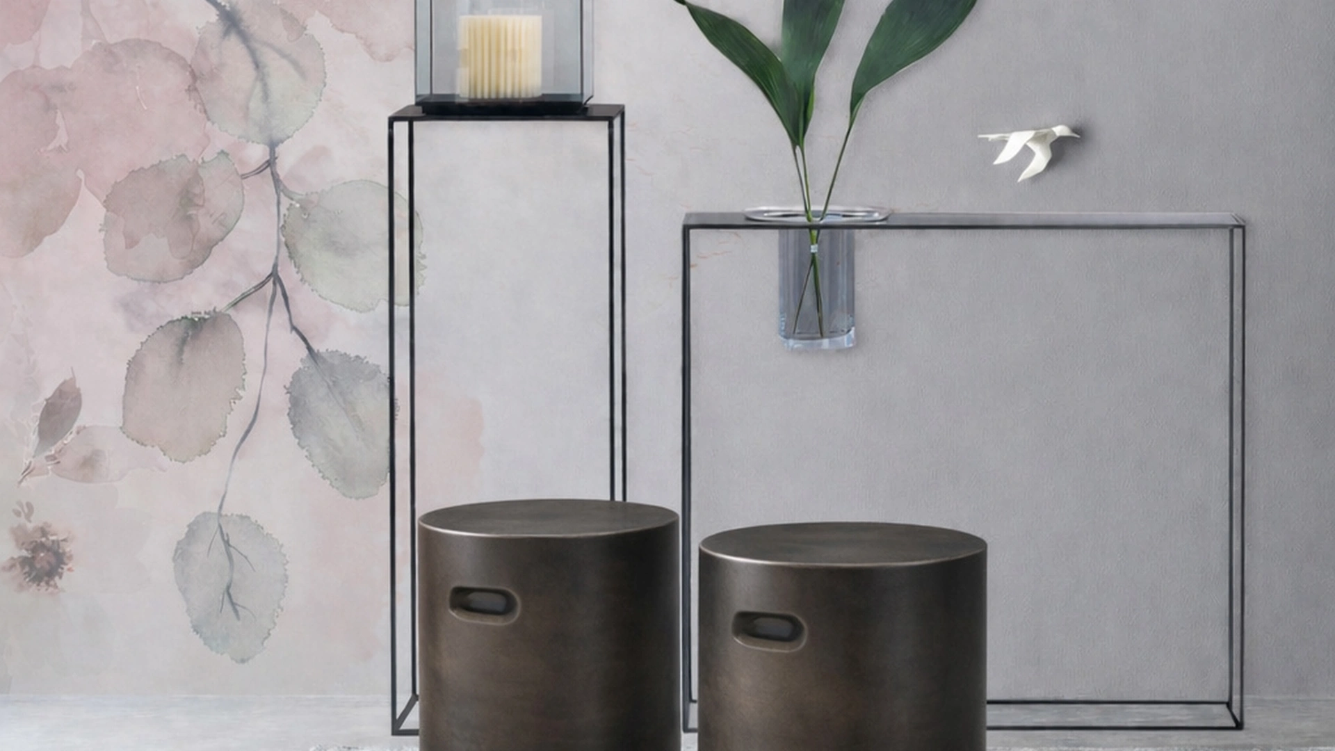 Pouf Nappe in gres porcellanato di Adriani e Rossi