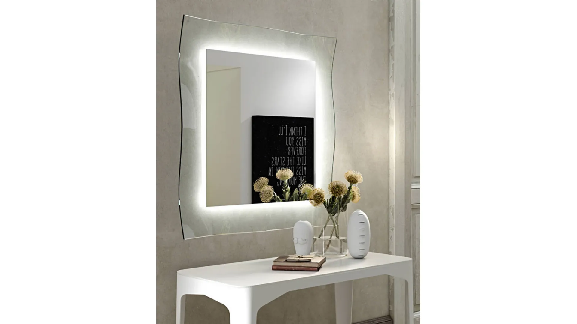 Specchio retroilluminato Ginevra di Riflessi