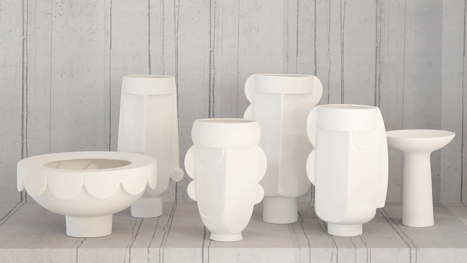 Vasi in ceramica Scacco Matto Collection di Adriani e Rossi