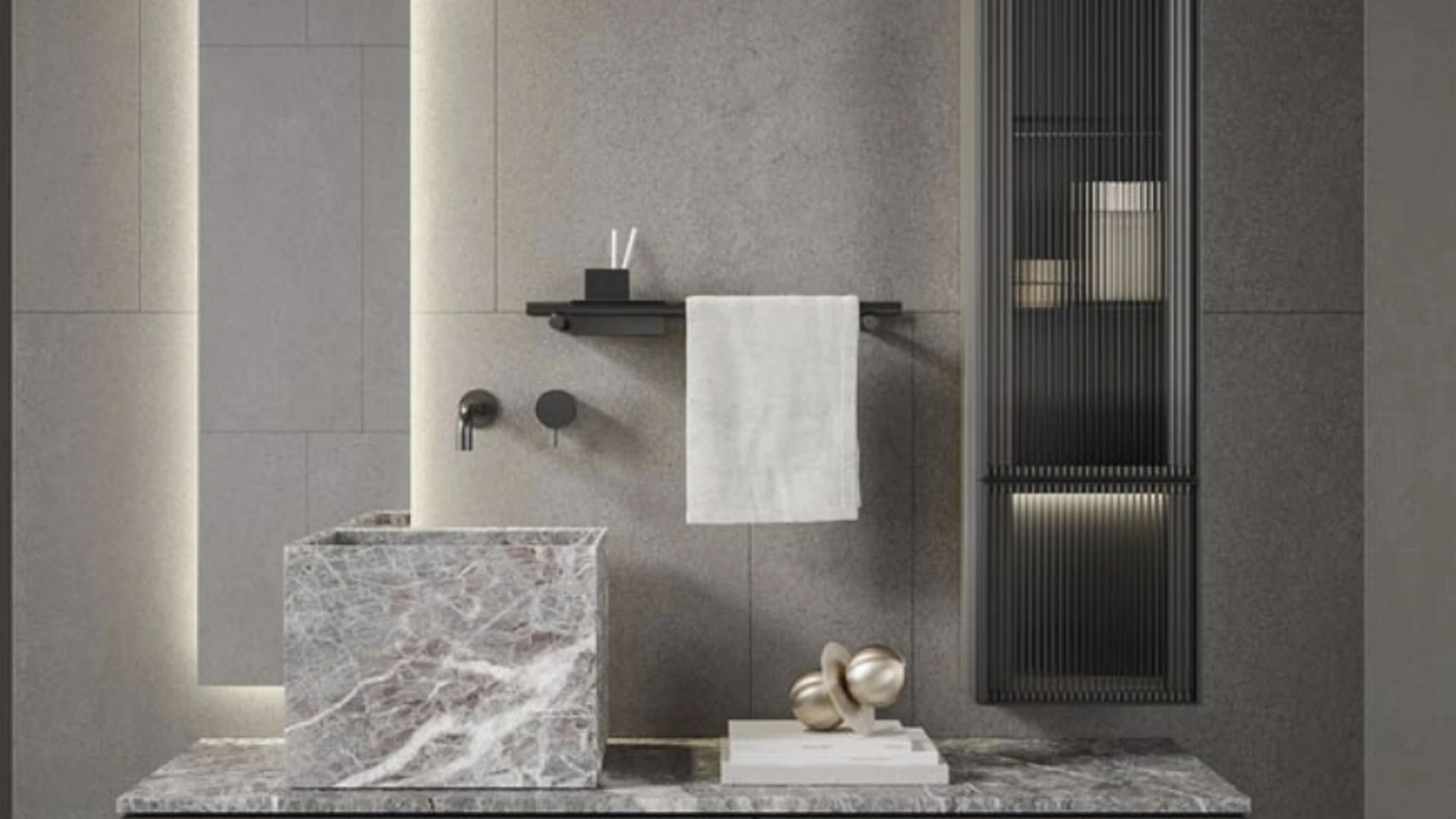 Mobile da Bagno sospeso Quari New 06 di Novello