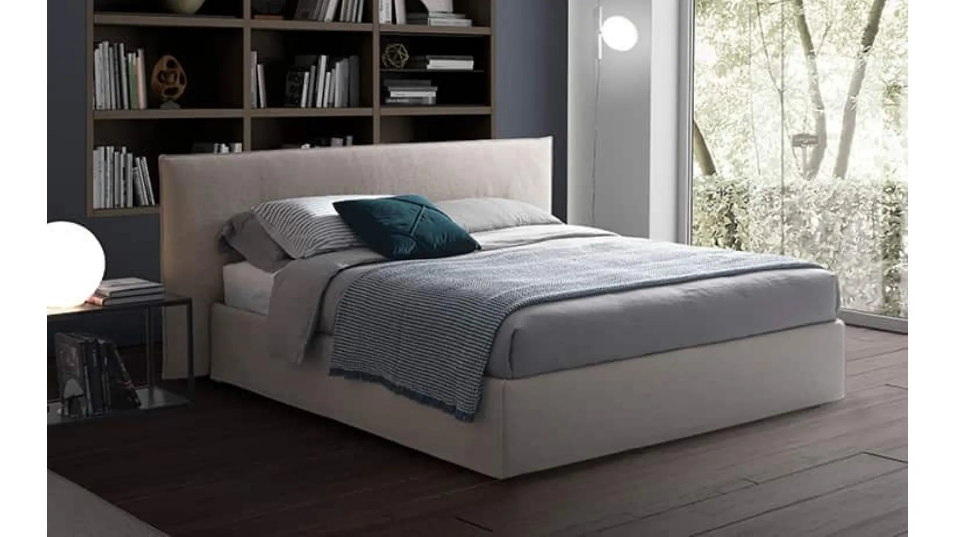 Letto Glam con testiera di Barzaghi Salotti