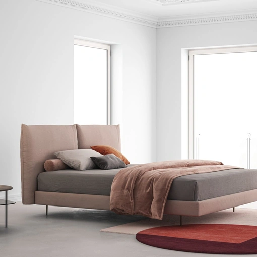 Letto moderno imbottito Icaro di Biba Salotti