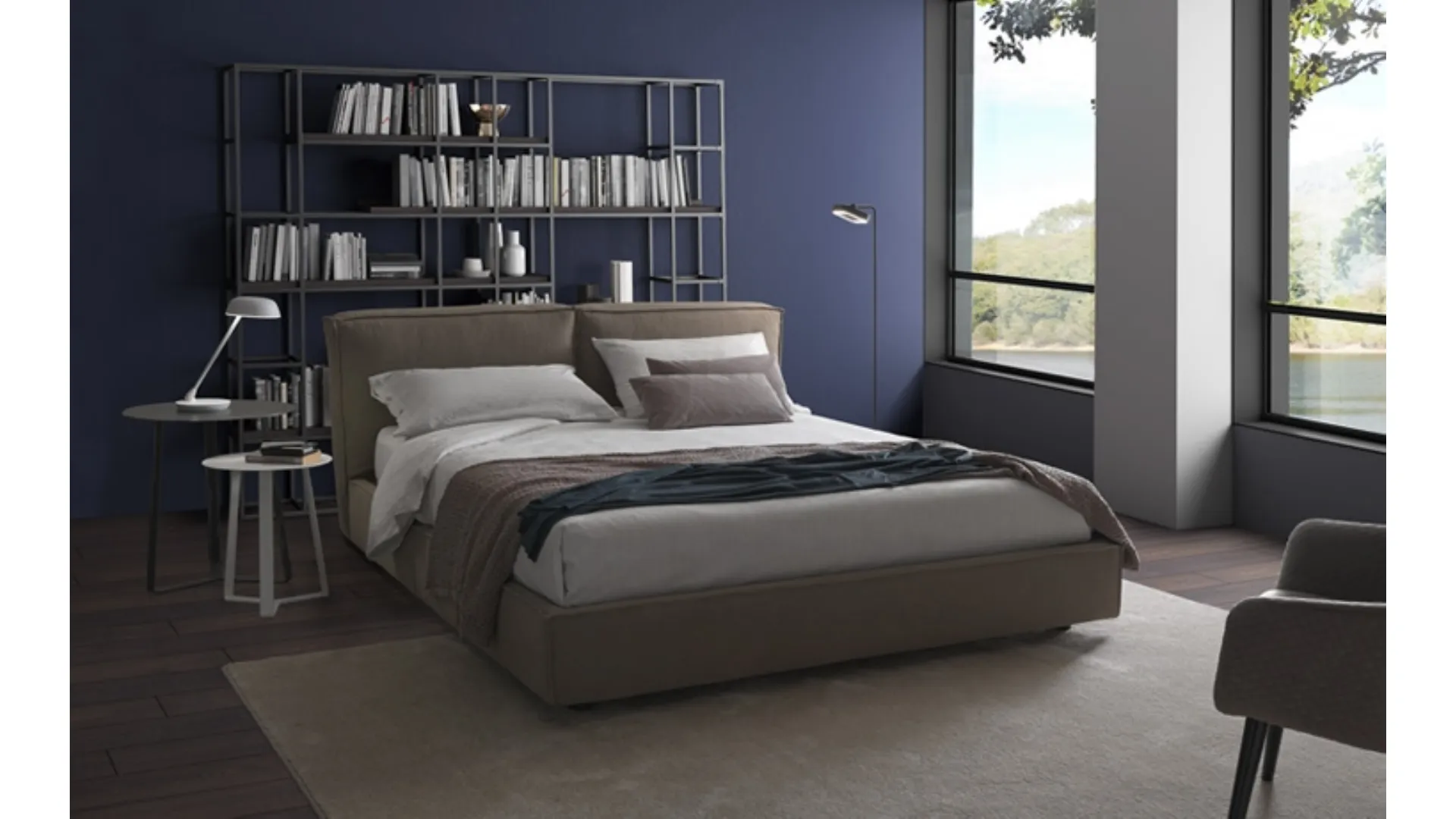 Letto imbottito Miù di Barzaghi Salotti