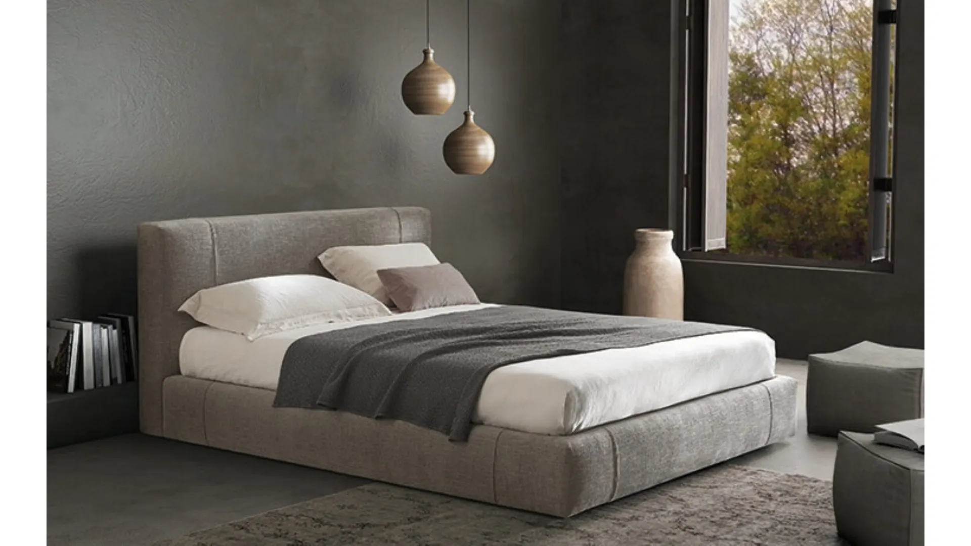 Letto moderno Portland bed di Barzaghi Salotti