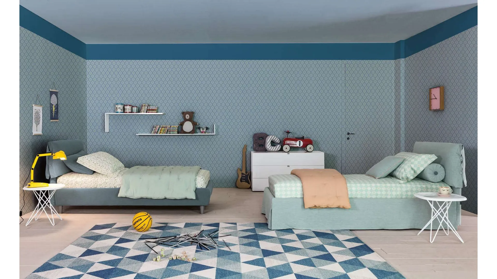 Letto Singolo in tessuto Giselle di Twils