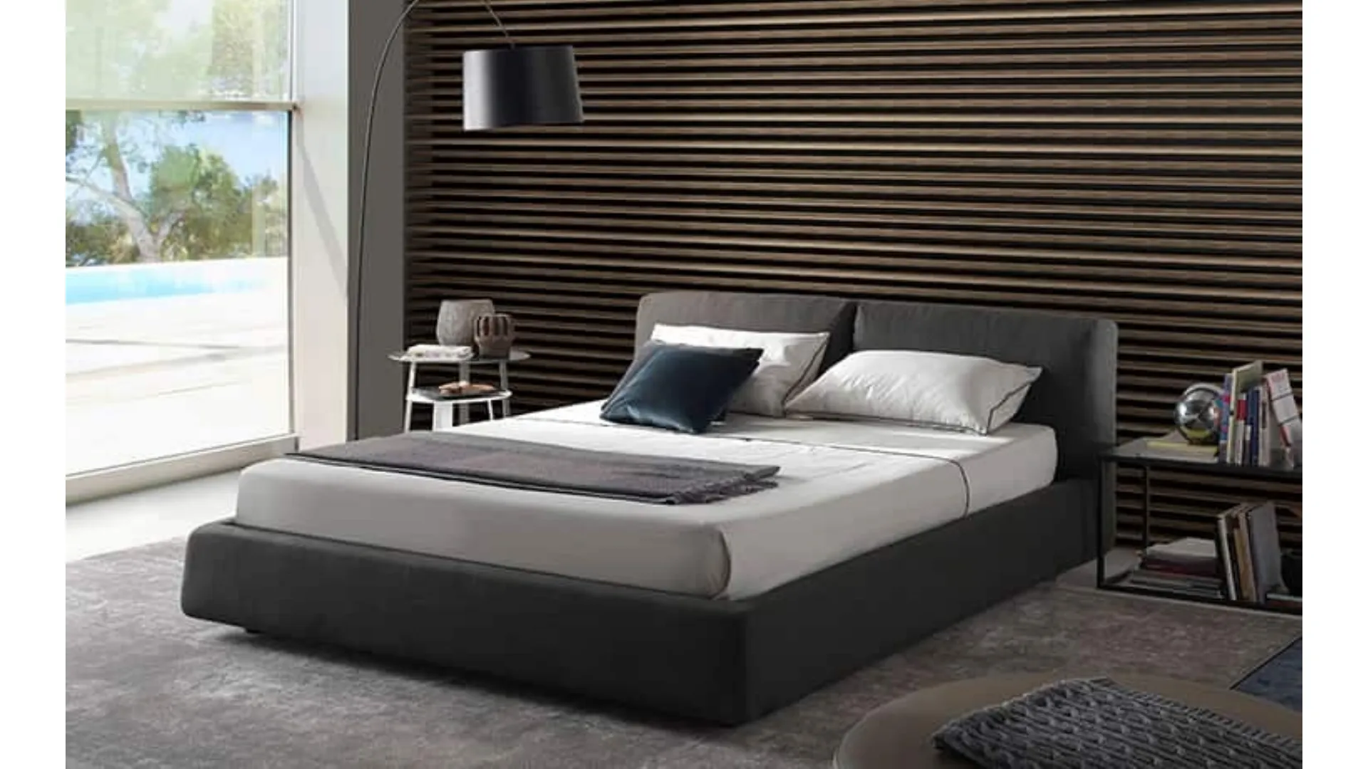 Letto in tessuto Syd di Barzaghi Salotti