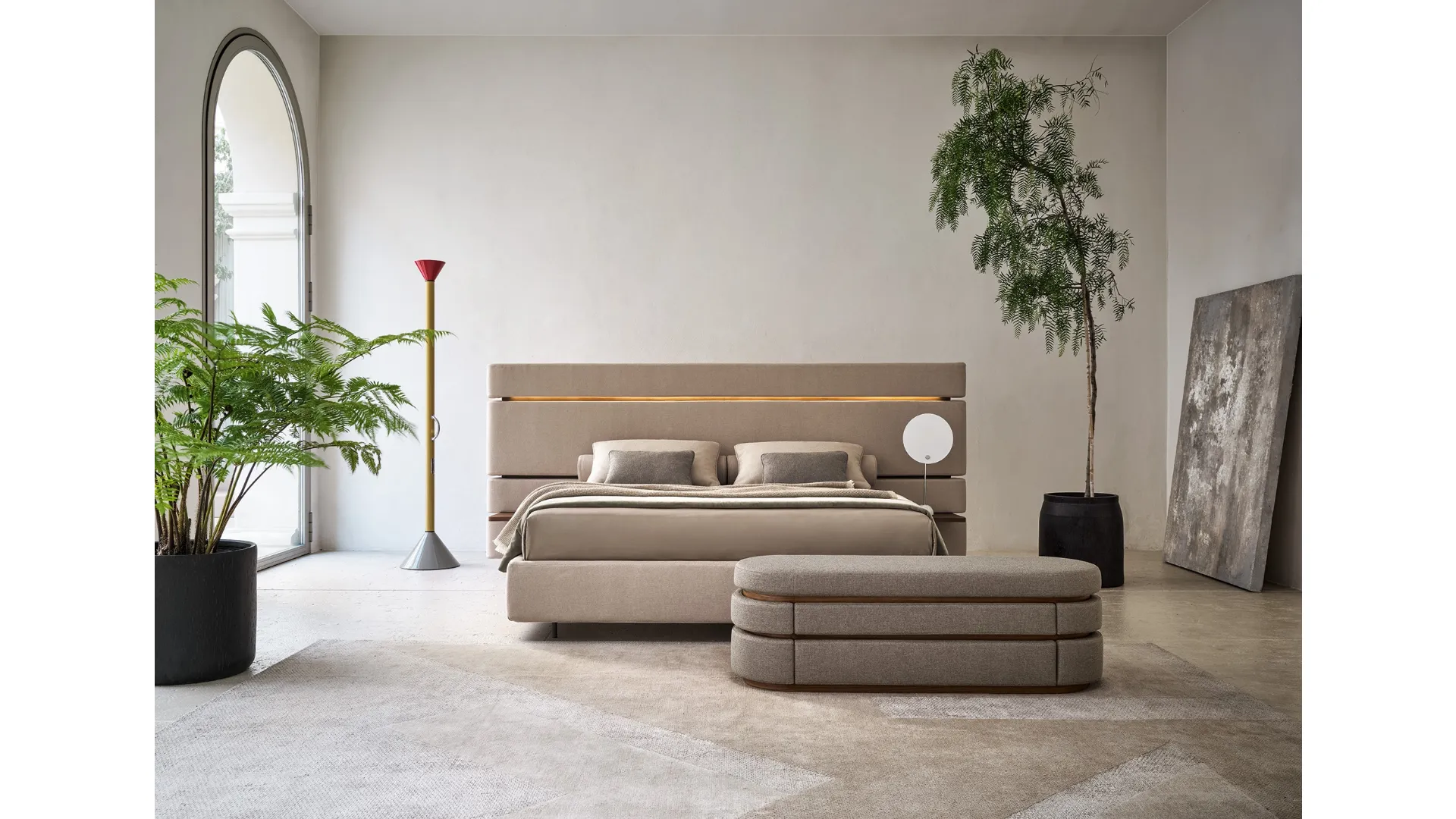 Letto in tessuto imbottito Infinito di Twils