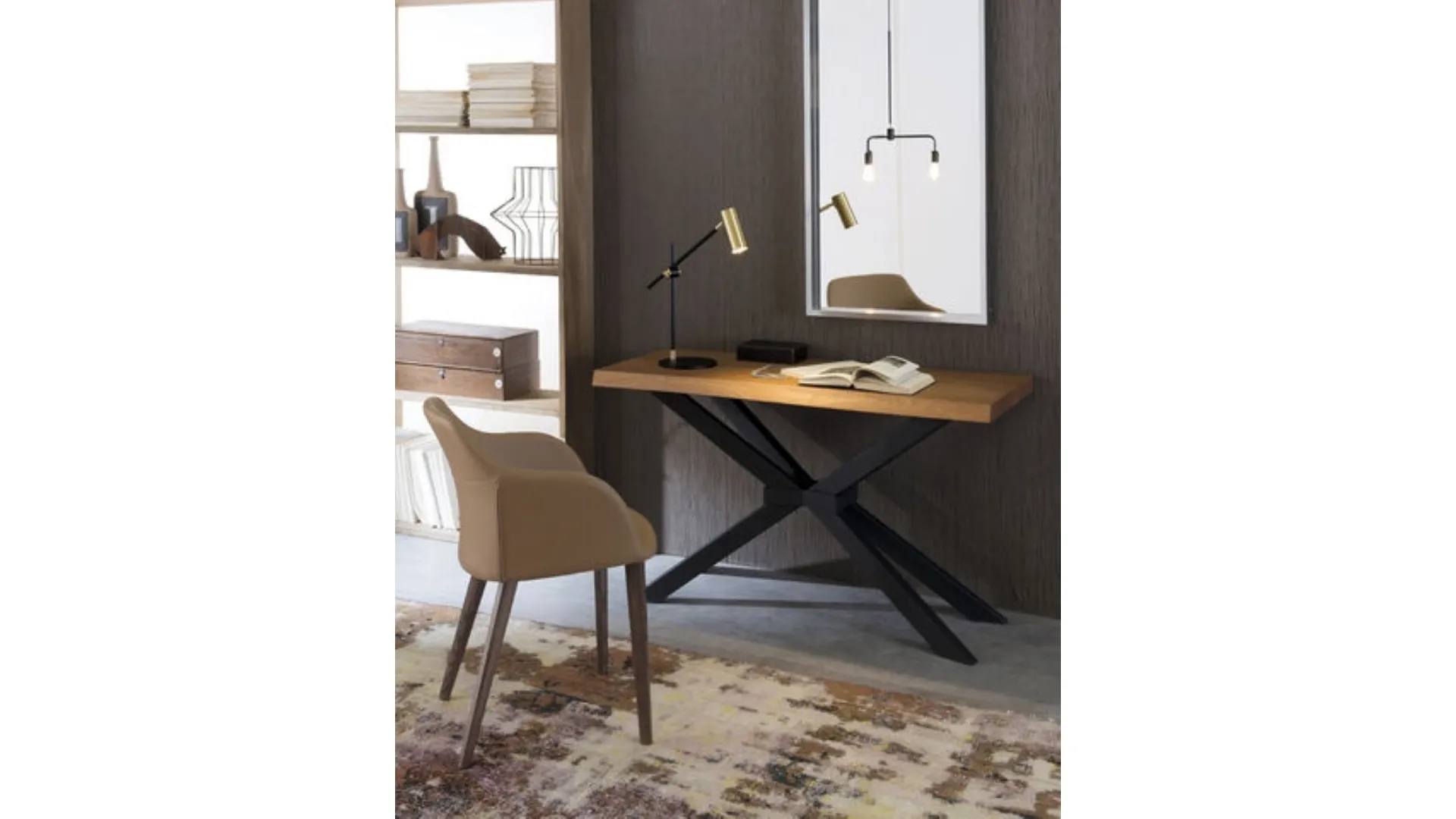 Mobile ingresso Shangai Consolle in legno di Rovere di Riflessi