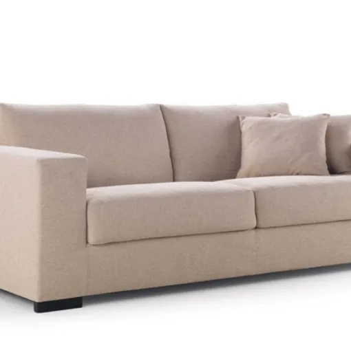 Divano letto semplice e moderno beige Dieci di Biba salotti