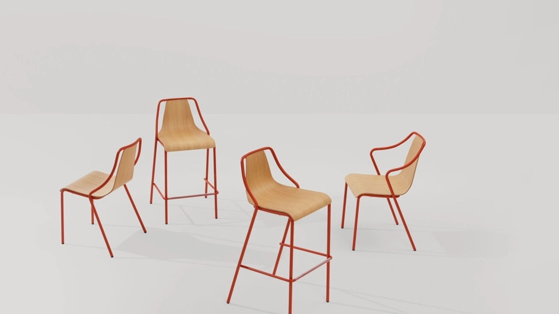 Sedia Ola Wood di Midj