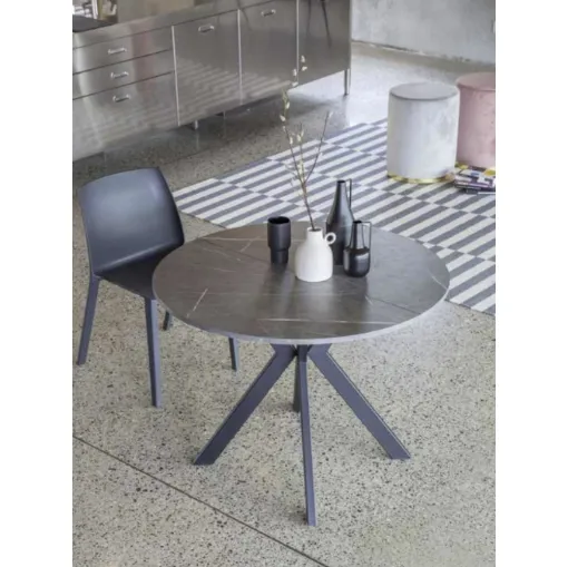 Tavolo rotondo allungabile Micro Round di La Seggiola