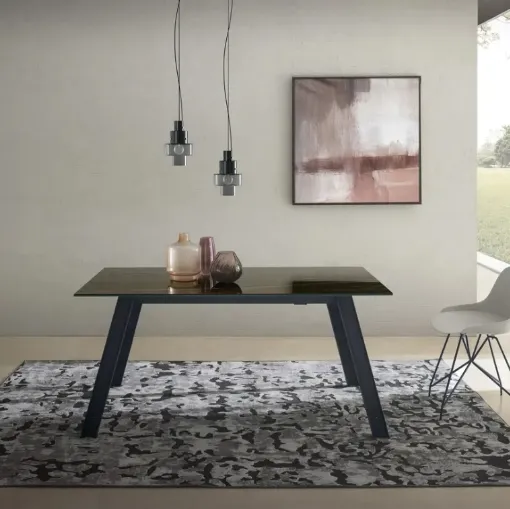 Tavolo allungabile Raw in ceramica di Zamagna