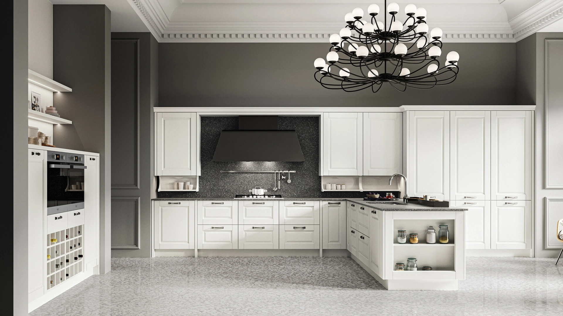 Cucina Classica con penisola Asolo 04 di Arredo3