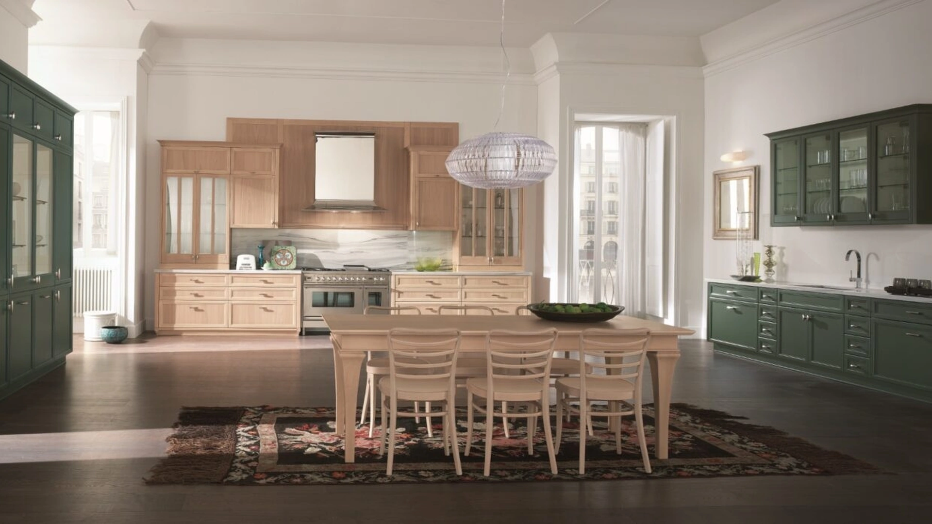 Cucina Classica Avenue ad angolo di Aster Cucine