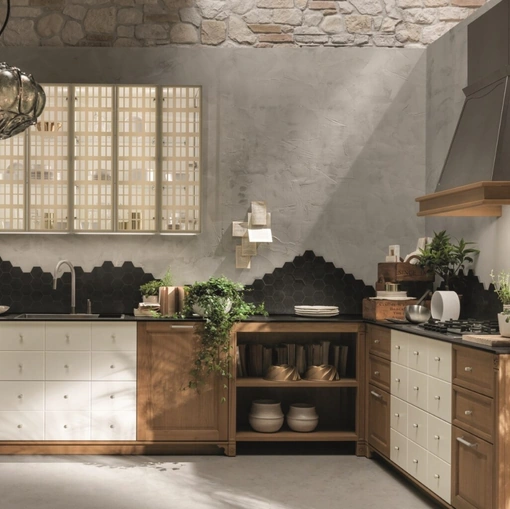Cucina Classica Portrait angolare di Aster Cucine