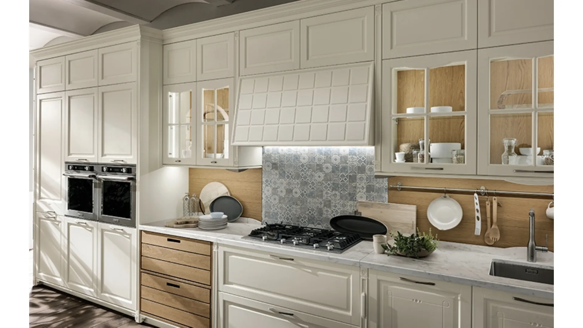 Cucina Classica lineare Portrait di Aster Cucine