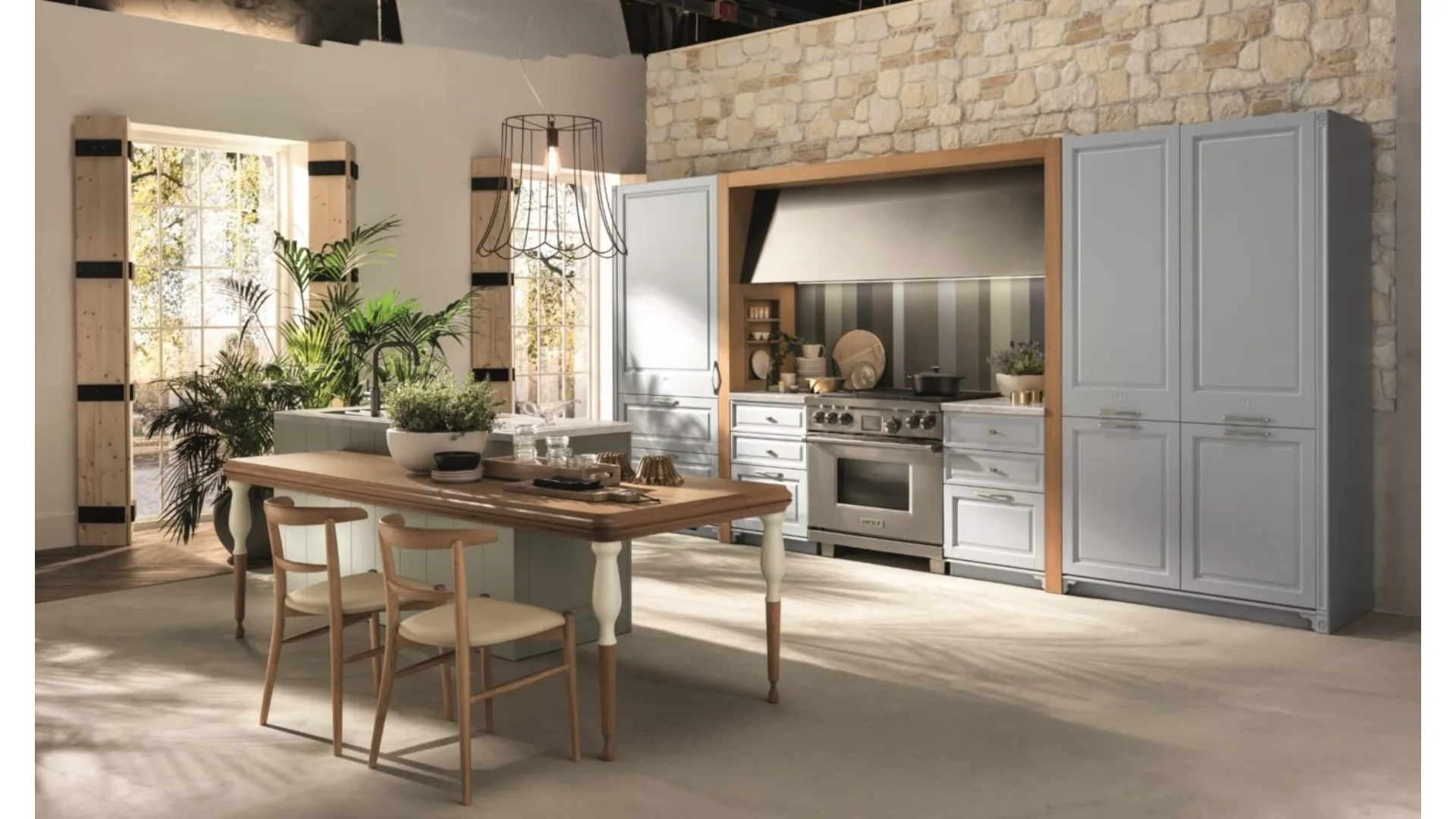 Cucina Classica con isola Portrait di Aster Cucine