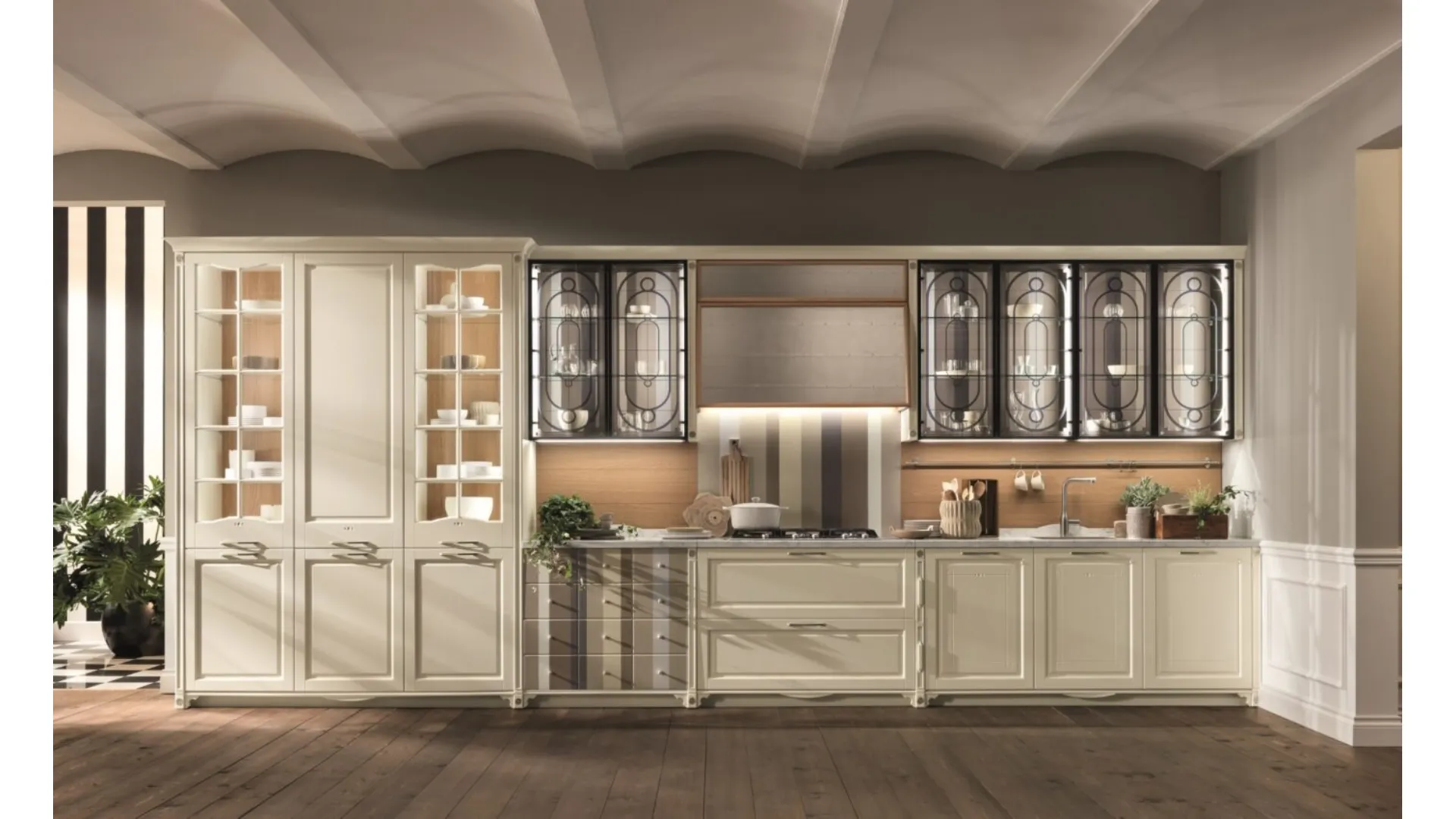 Cucina Classica lineare Portrait di Aster Cucine