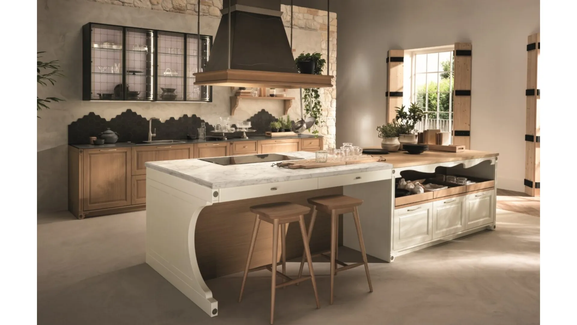 Cucina Classica con isola Portrait di Aster Cucine