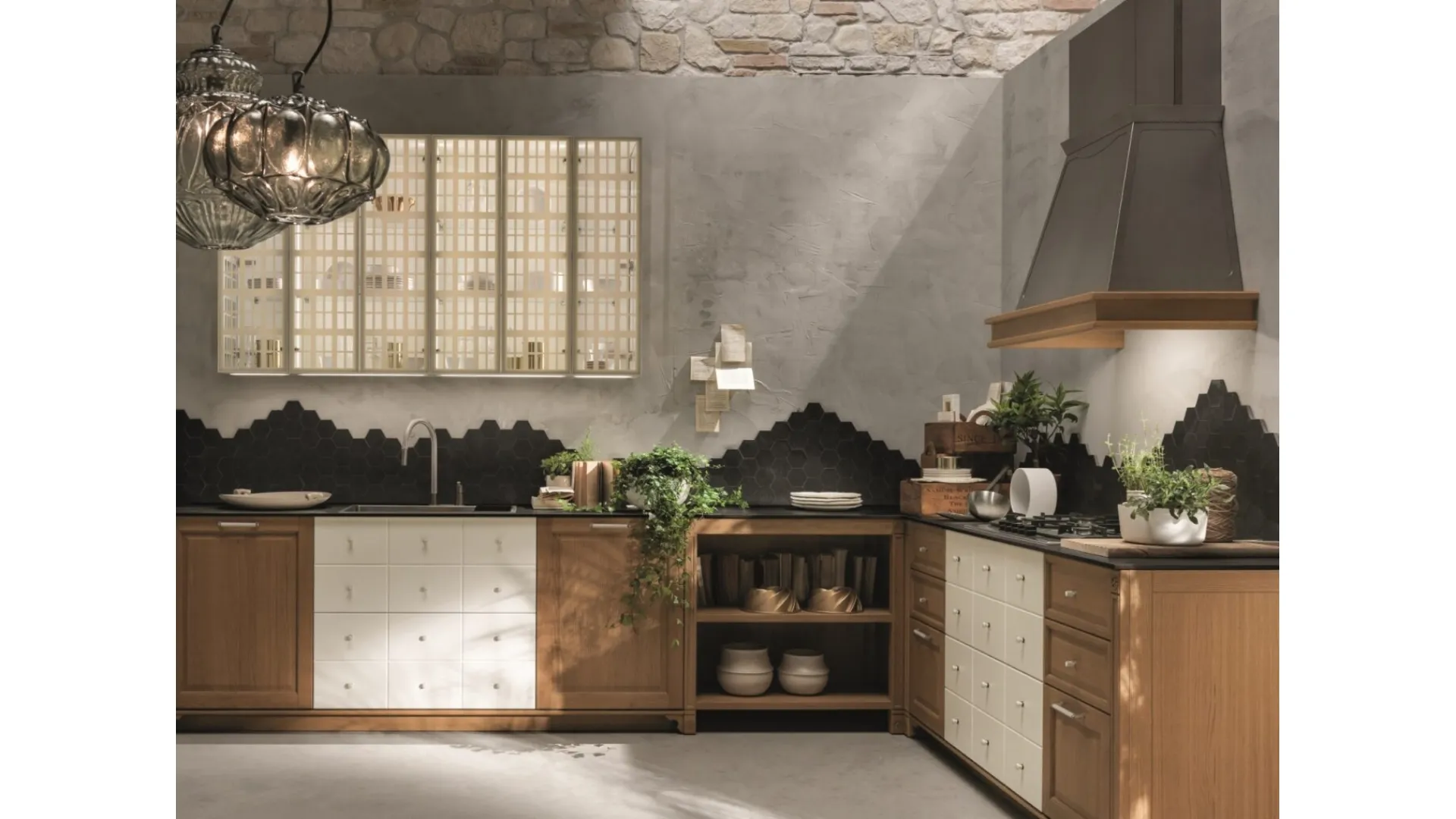 Cucina Classica angolare Portrait di Aster Cucine