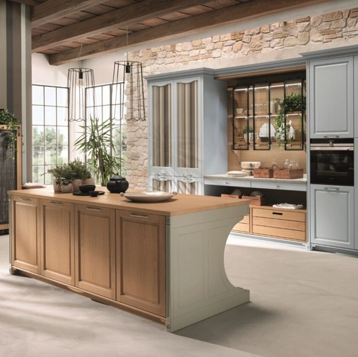 Cucina Classica Portrait con isola di Aster Cucine