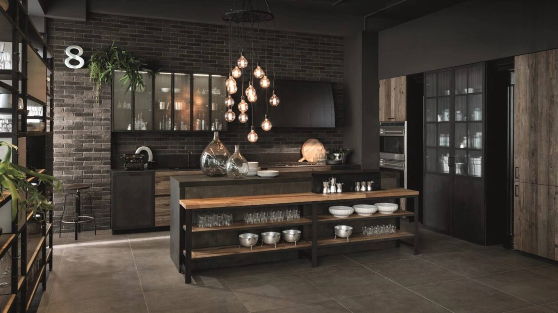 Cucina Design Factory con isola di Aster Cucine