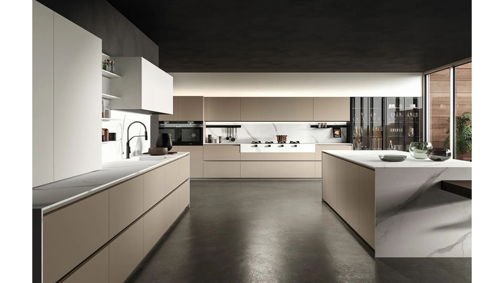 Cucina Design con isola Atelier di Aster Cucine