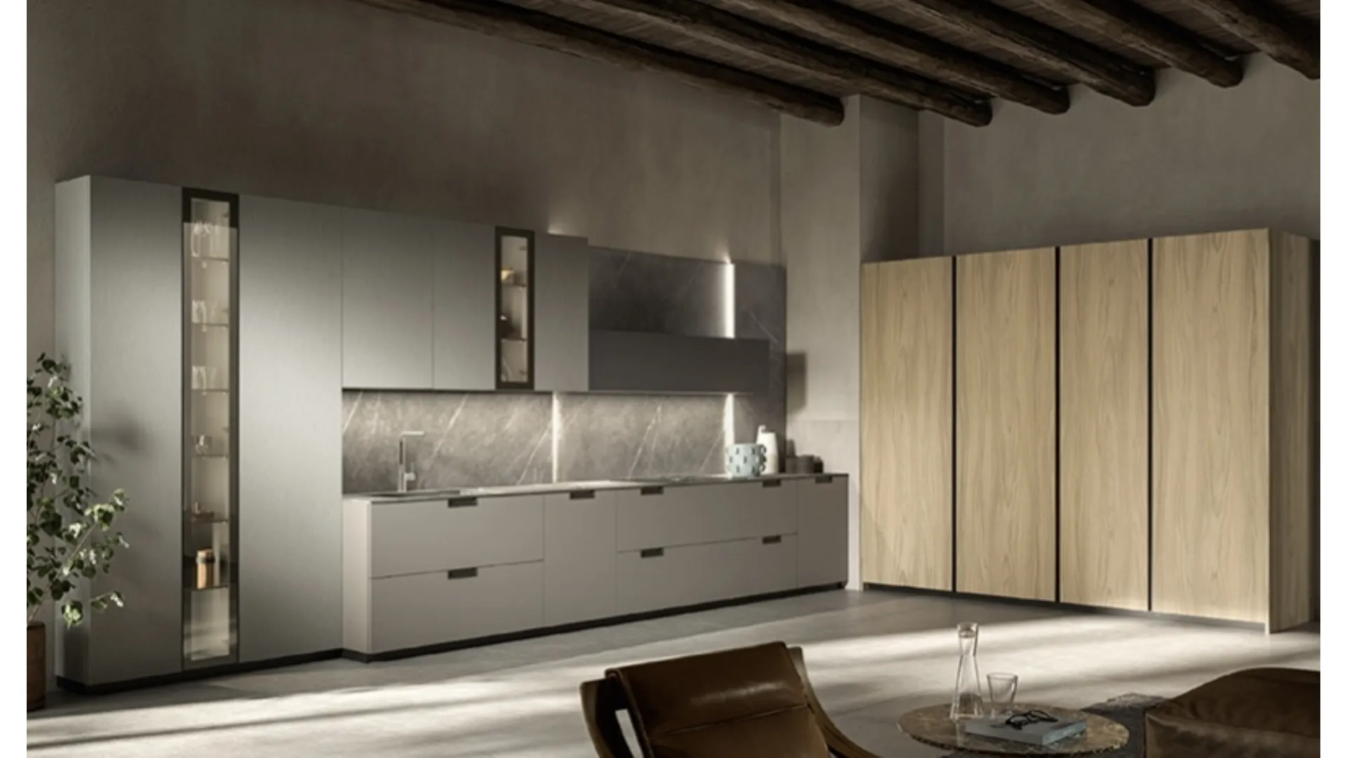 Cucina Design lineare Atelier di Aster Cucine