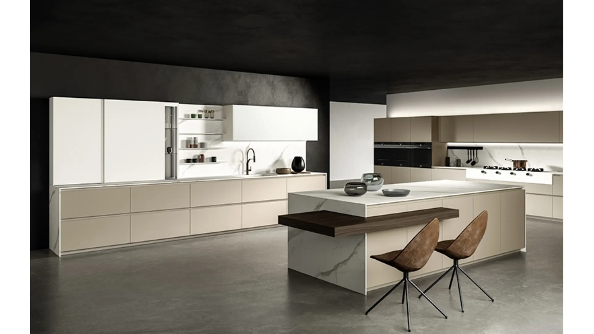 Cucina Design con isola Atelier di Aster Cucine