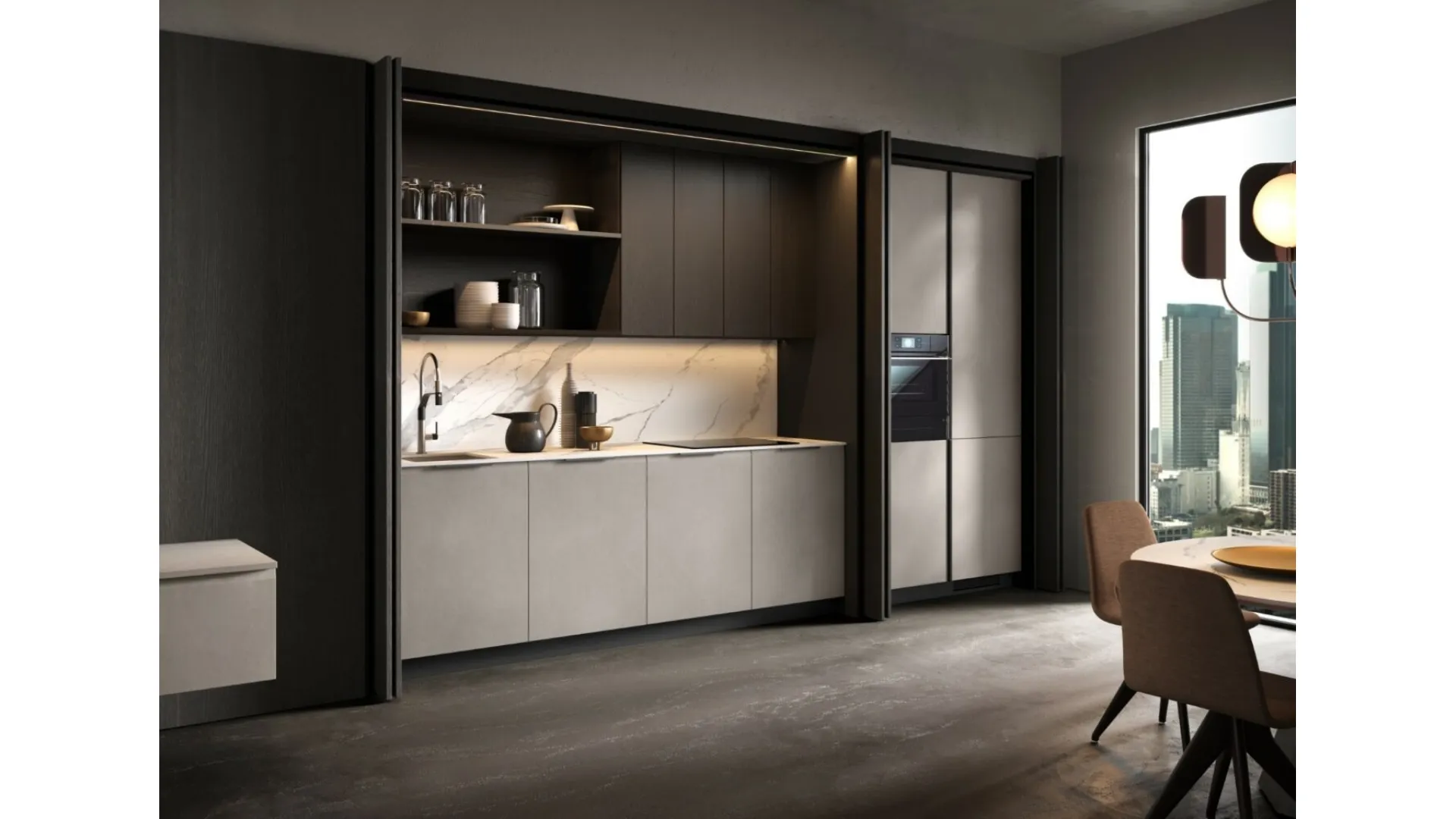 Cucina Design lineare Brera Academy di Aster Cucine
