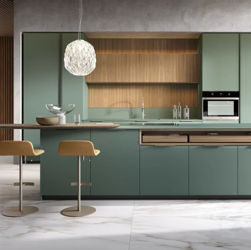 Cucina Design Brera Academy con isola di Aster Cucine