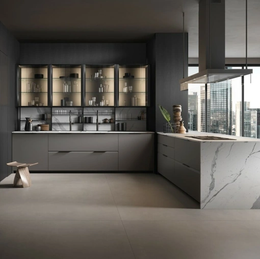 Cucina Design Brera Academy con penisola di Aster Cucine