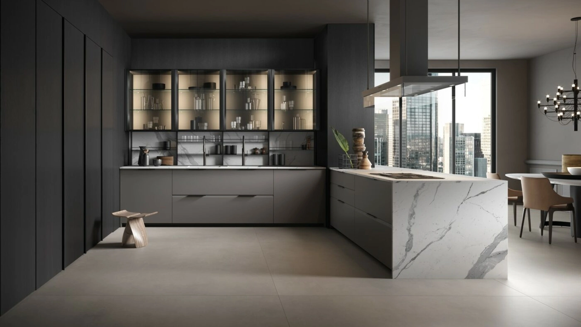 Cucina Design Brera Academy con penisola di Aster Cucine