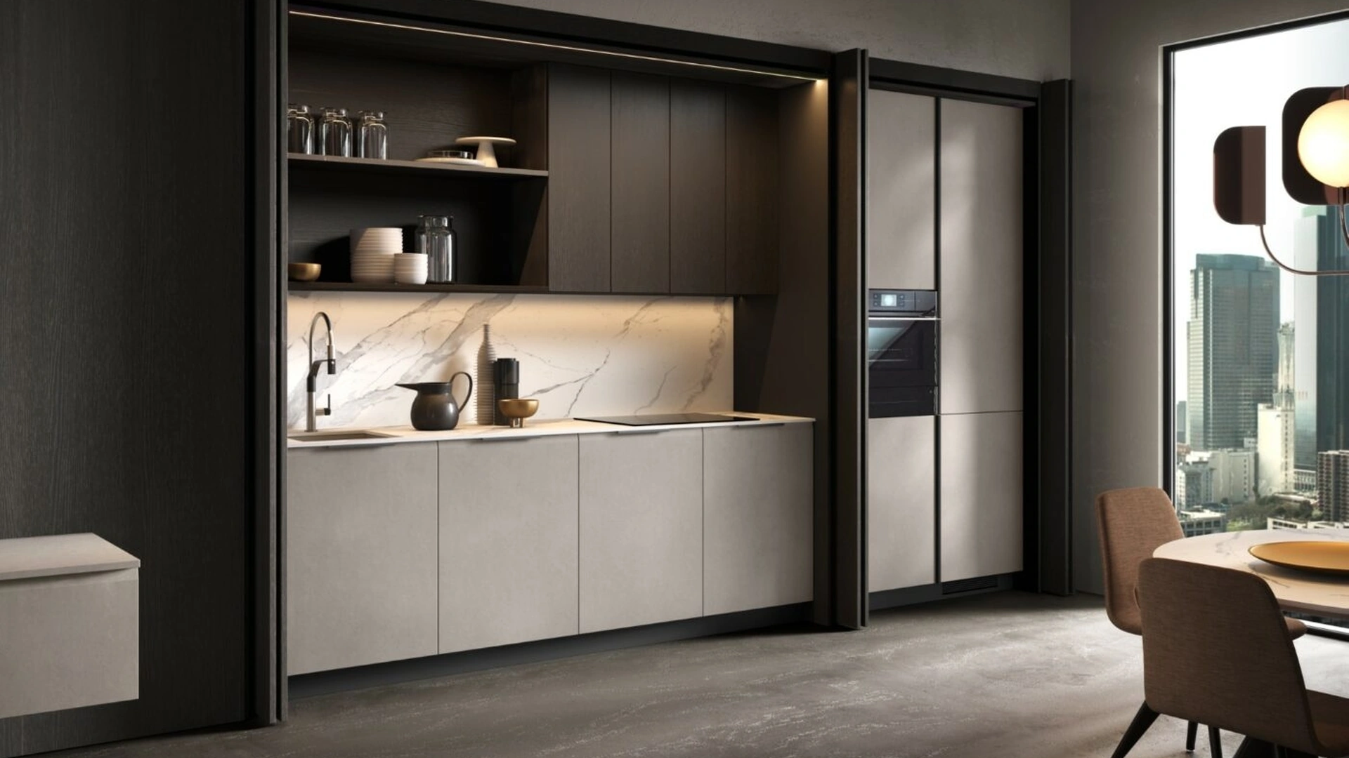 Cucina Design Brera Academy lineare di Aster Cucine
