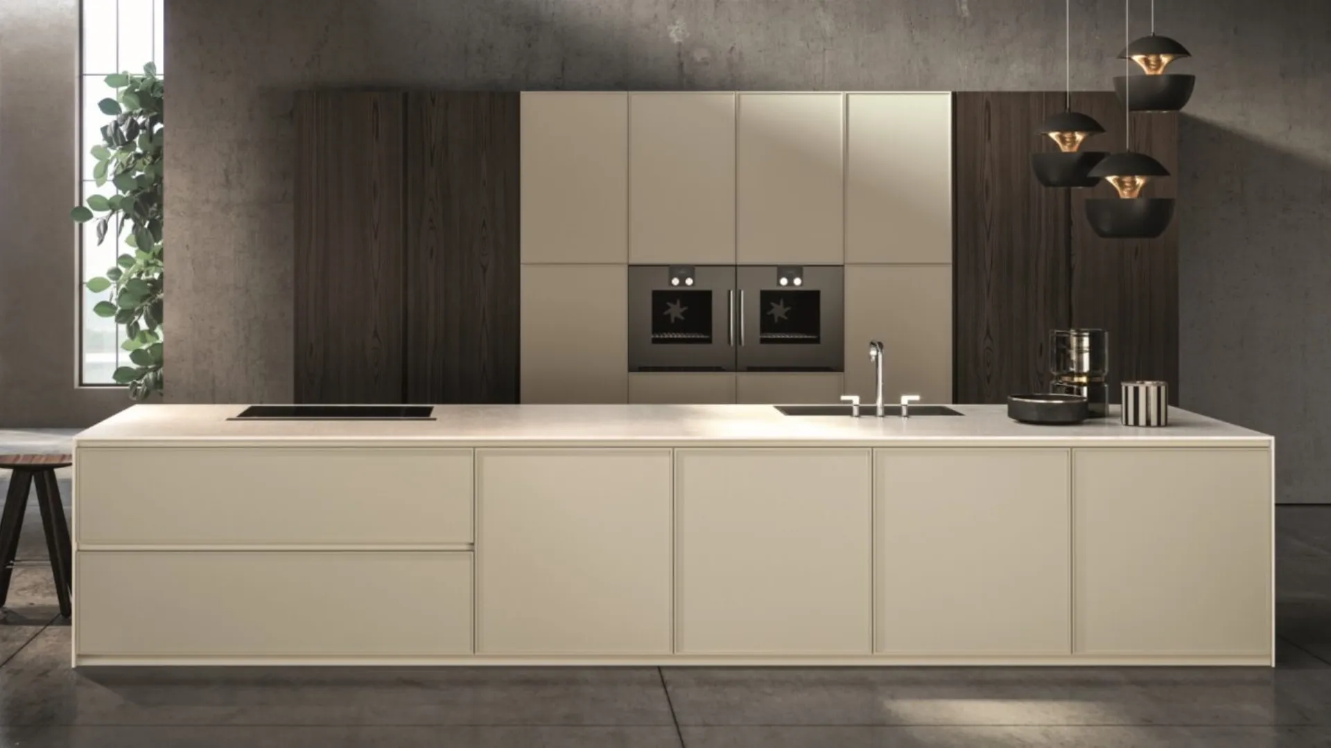 Cucina Design con isola Contempora di Aster Cucine