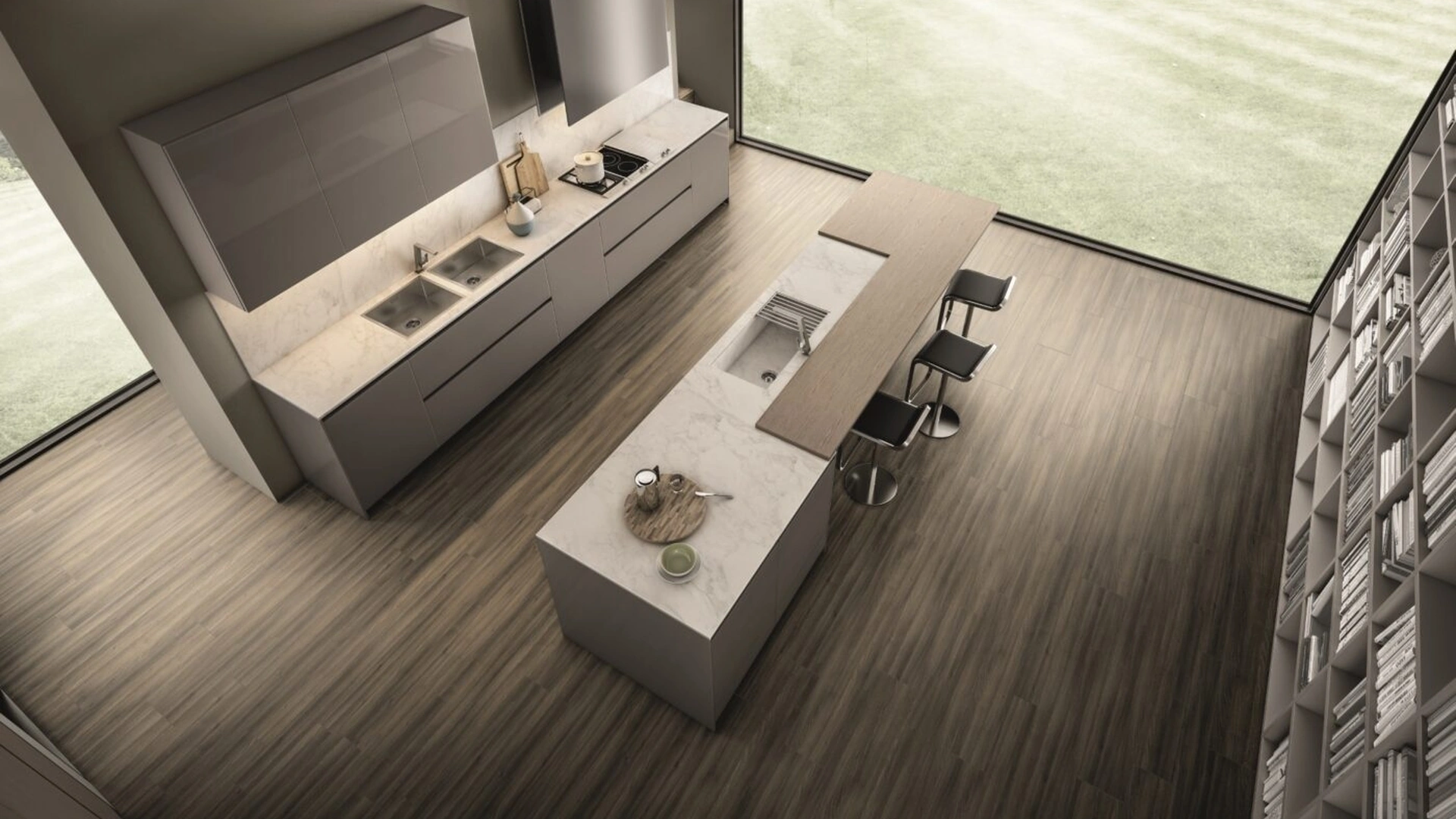 Cucina Design Contempora laccata di Aster Cucine