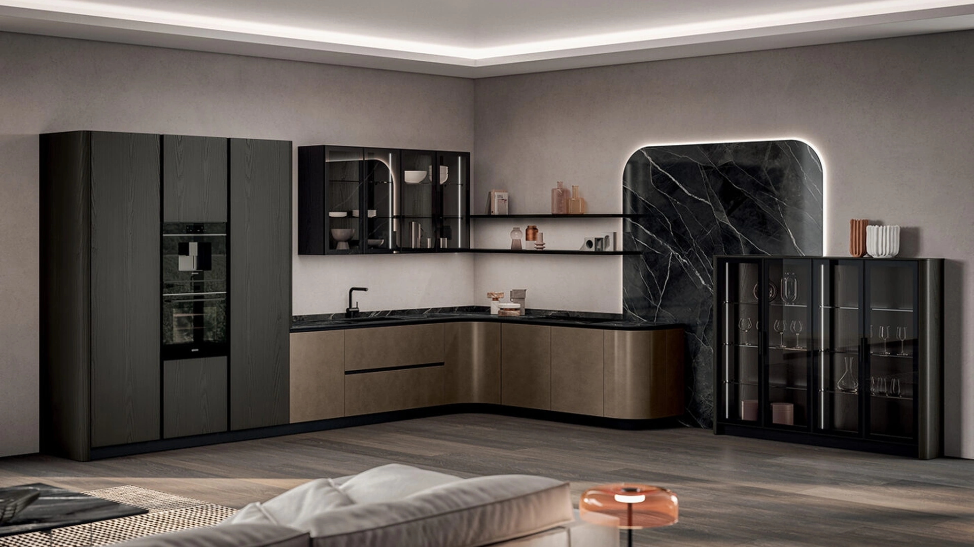 Cucina Design Domina angolare di Aster Cucine
