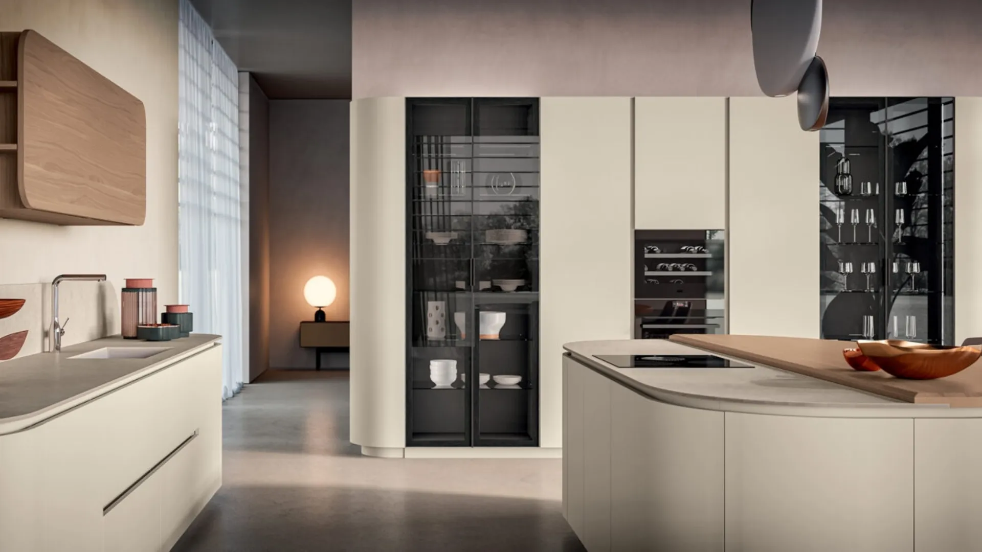 Cucina Design con isola Domina di Aster Cucine
