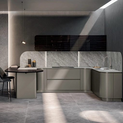 Cucina Design Domina con penisola di Aster Cucine