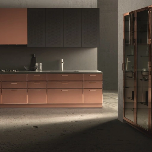 Cucina Design Factory lineare laccata di Aster Cucine