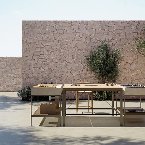 Cucina Design KGarden Outdoor a isola di Ernestomeda