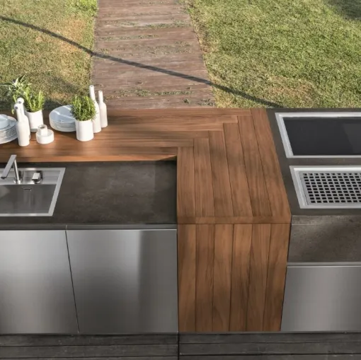 Cucina Design a isola Outdoor di Aster Cucine