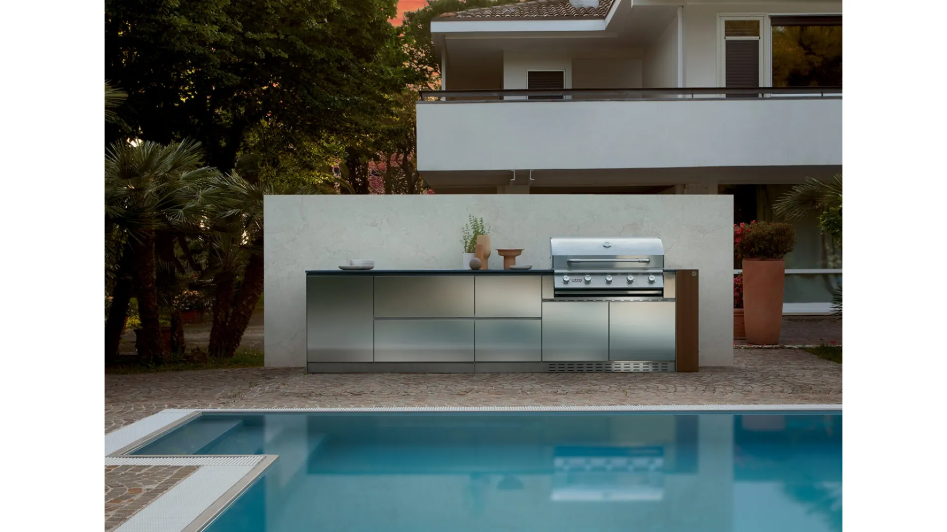 Cucina Design lineare Outdoor di Aster Cucine