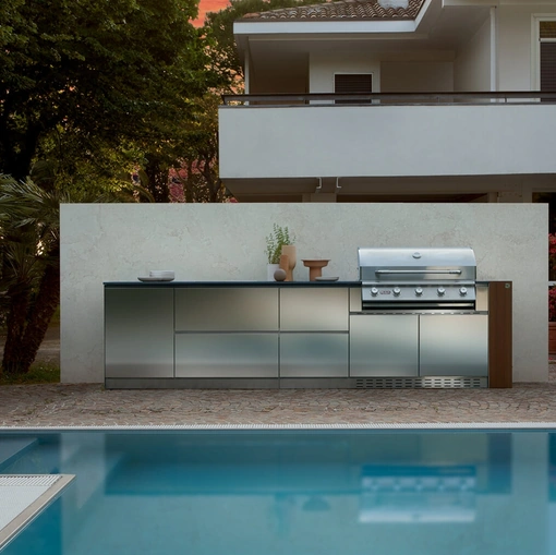 Cucina Design Outdoor lineare di Aster Cucine