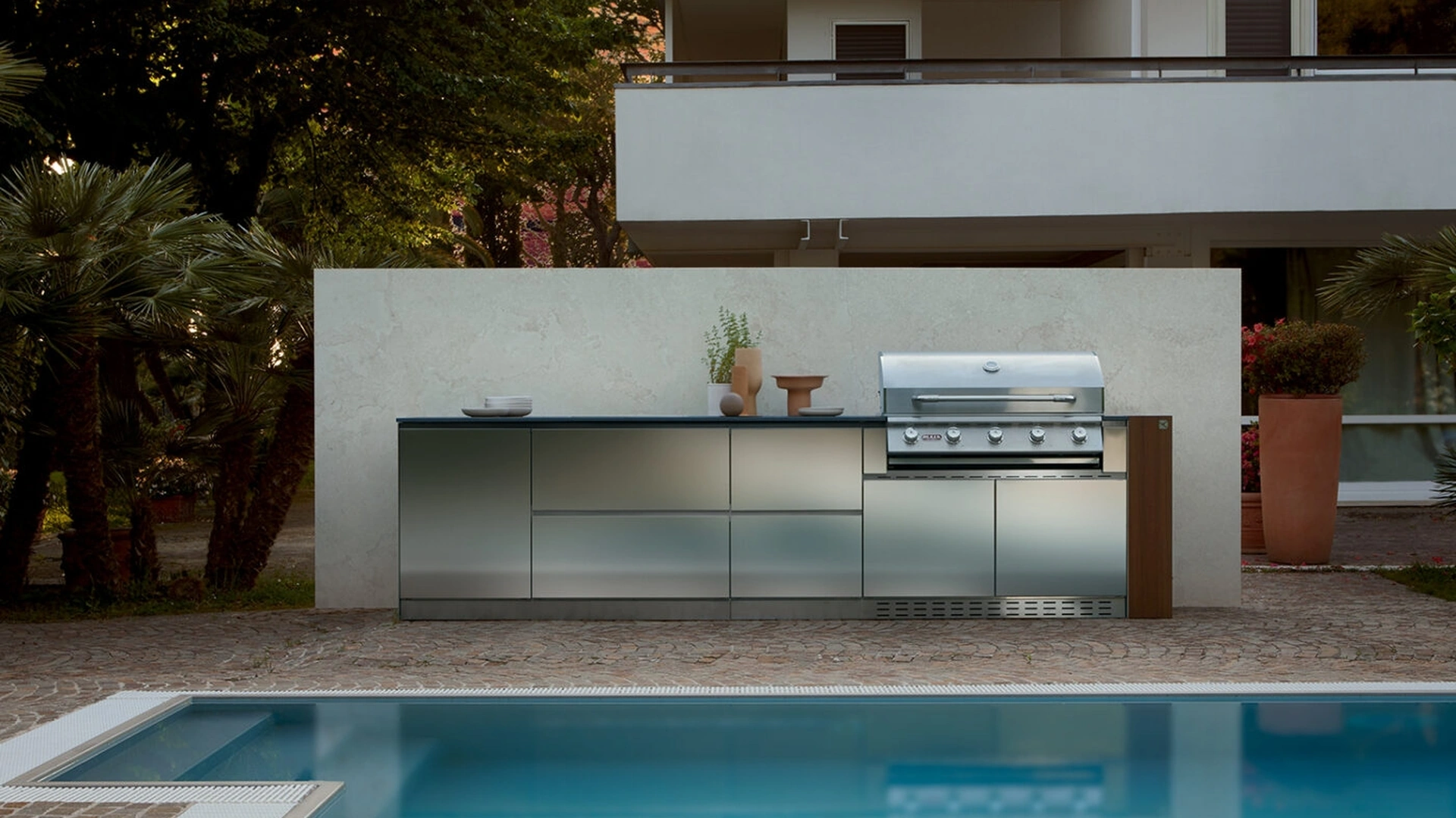 Cucina Design Outdoor lineare di Aster Cucine