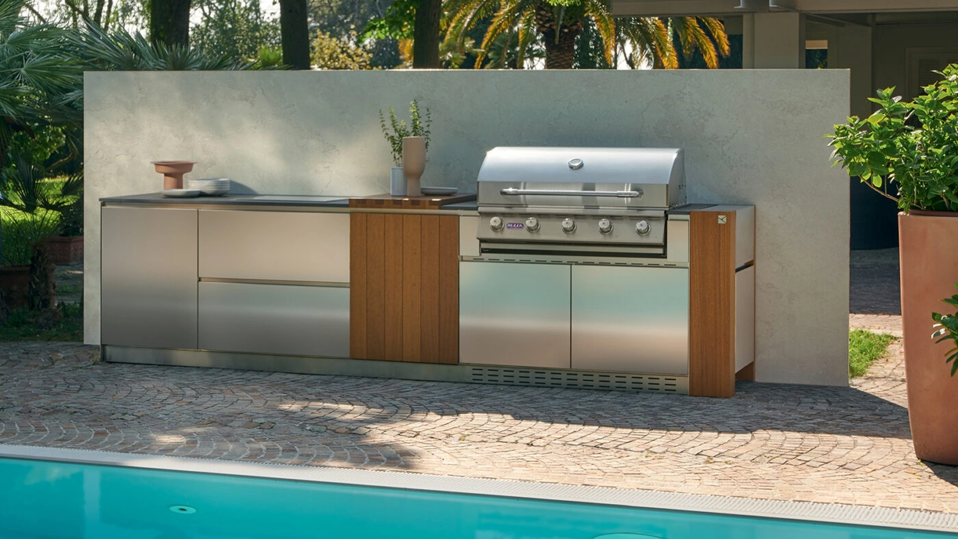 Cucina Design Outdoor lineare di Aster Cucine