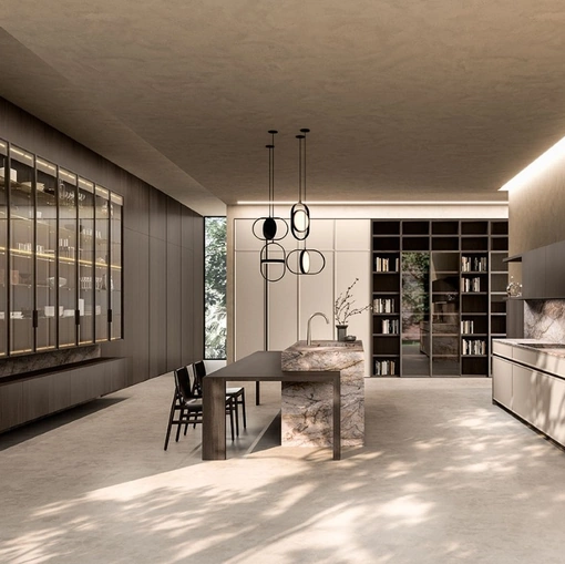 Cucina Design con isola Quintessence di Aster Cucine