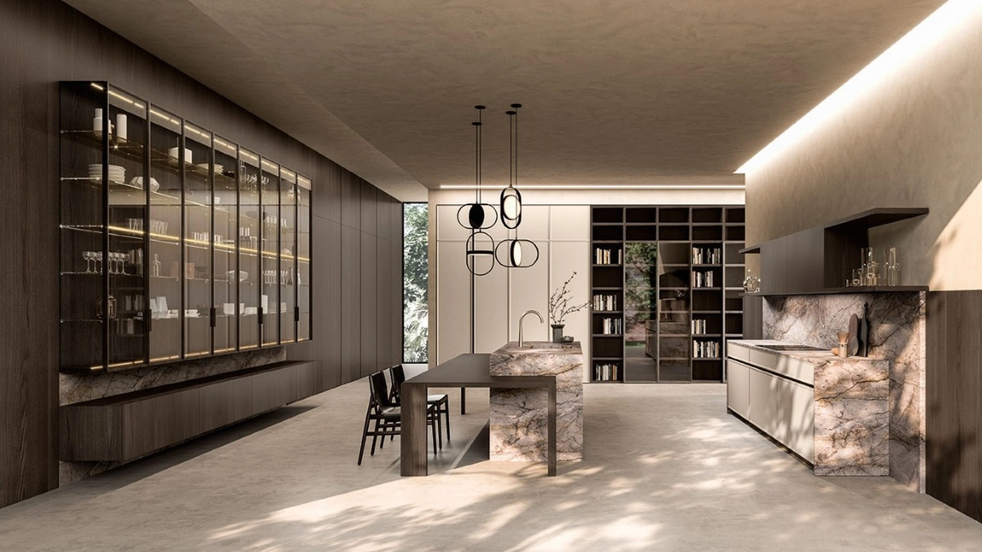 Cucina Design con isola Quintessence di Aster Cucine